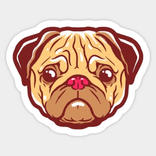 Pugi the Pug Sticker